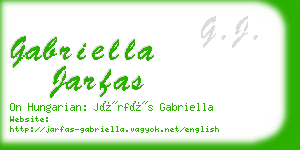 gabriella jarfas business card